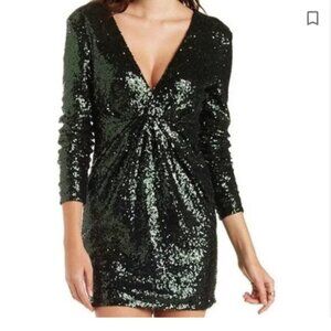 Charlotte Russe | Dresses | Nwt Charlotte Russe Green Sequin Dress Long  Sleeve Xs | Poshmark